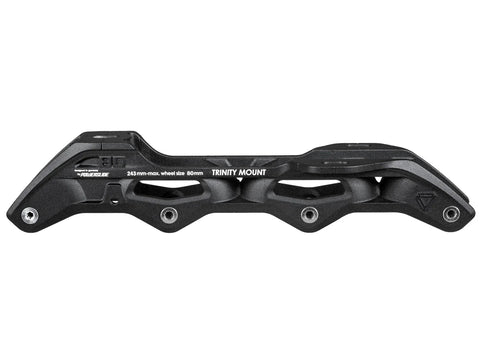 Powerslide Elite casted AL 4x80 - 243 Black Frame