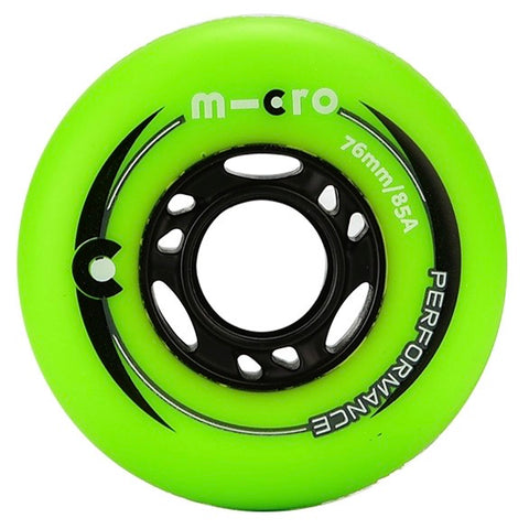 Micro Performance 80mm/85a Wheels - Green (4pcs)