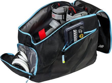k2 allski roller lite wheeled ski bag Carry-On water resistant polyester fabric 3 Handle options for all situations K2 Carry-On Roller Bag -